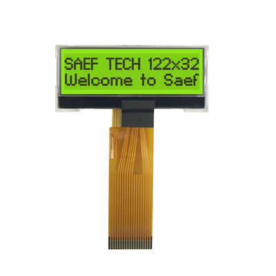 Schnittstelle 3V MCU einfarbiges grafisches Positiv LCD-Anzeigen-122x32 STN