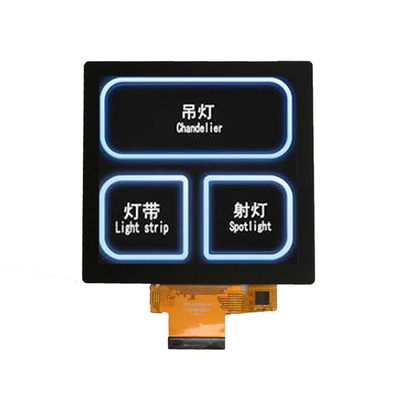 Viereckige 480x480-Zoll-Industrielle TFT-Anzeige 40 Pins für Heimautomation, Viereckige LCD mit PCAP-Touch