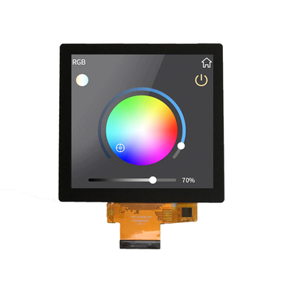 Viereckige 480x480-Zoll-Industrielle TFT-Anzeige 40 Pins für Heimautomation, Viereckige LCD mit PCAP-Touch