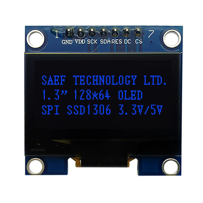 SPI-Schnittstelle OLED zeigen 1,3 Fahrer IC des Zoll-OLED I2c 7 Pin With SH1106 an