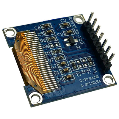 0.96 Zoll SSD1306 Controller 7 Stift Weiße und Blaue Schriftarten SPI OLED-Display 128x64 3V PMOLED