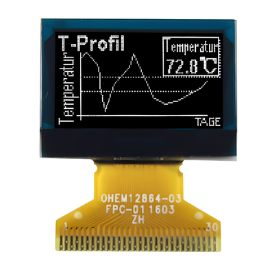 0.96 Zoll OLED-Display Modul 128x64, OEL Grafikbildschirm 0,96 Zoll