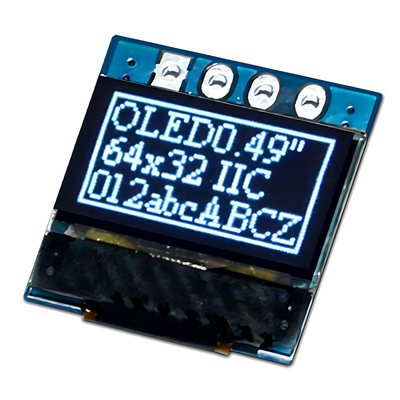 0.49-Zoll-Grafik-OLED-Display mit 4 Header-Pins SSD1315 unterstützt I2C-Schnittstelle