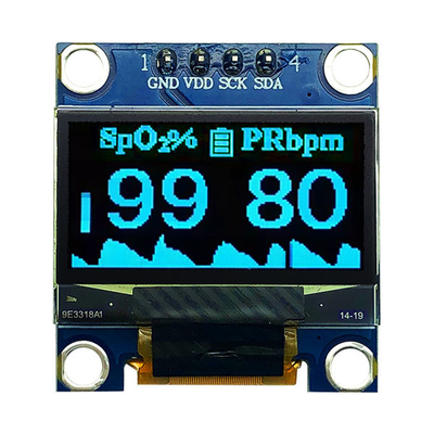 0.96 Zoll OLED Modul 12864 COG PCB 4 Pins SPI I2C für medizinische Geräte