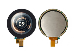 3.4 Zoll kreisförmiges LCD-Display - 800x800, Touchscreen, Fahrzeugqualität.